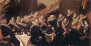 Banquet of the Office of the St George Civic Guard in Haarlem Frans Hals
